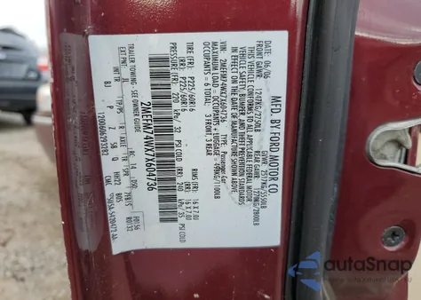 2007 Mercury Grand Marquis Gs из США, поврежденный, VIN 2MEFM74WX7X604736